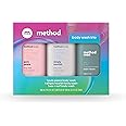 Method Body Wash Gift Set, Pure Peace, Simply Nourish and Sea + Surf, 3.4 oz Travel Size Bottles