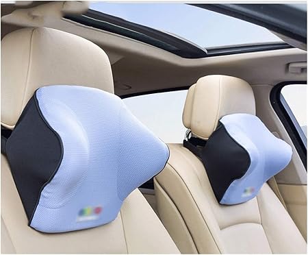 Amazon 車用 ネッククッション ネックパッド ヘッドレスト クッション 車用首枕 ドライブ 旅行 運転 頚椎サポート 枕 綿入り Color Black Size Headrest 30xx13cm シートカバー 車 バイク