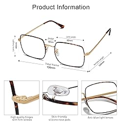 SOJOS Blue Light Blocking Glasses Women Small