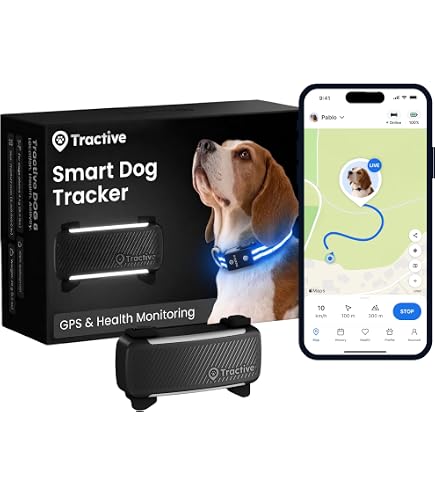 Amazon.com: Tractive Smart Dog GPS Collar | Live Pet Tracker with