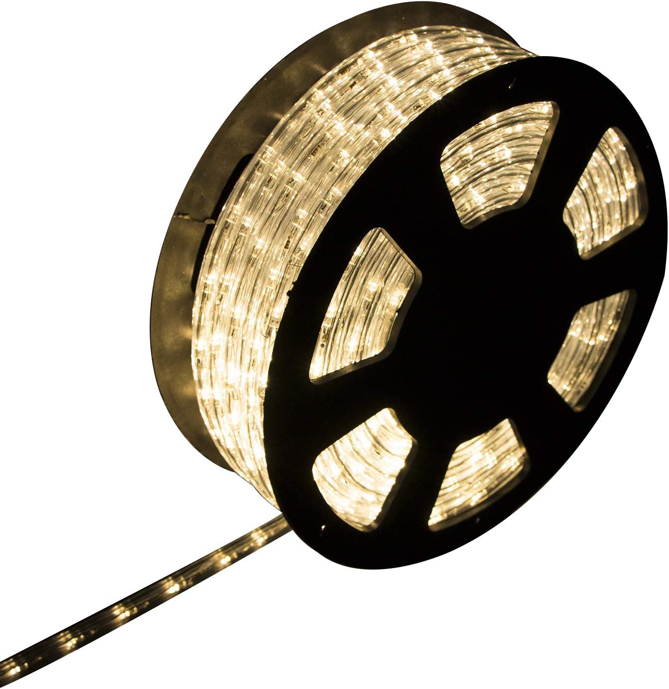 Amazon Com Ainfox Led Rope Light 100ft 1080 Leds Indoor Outdoor