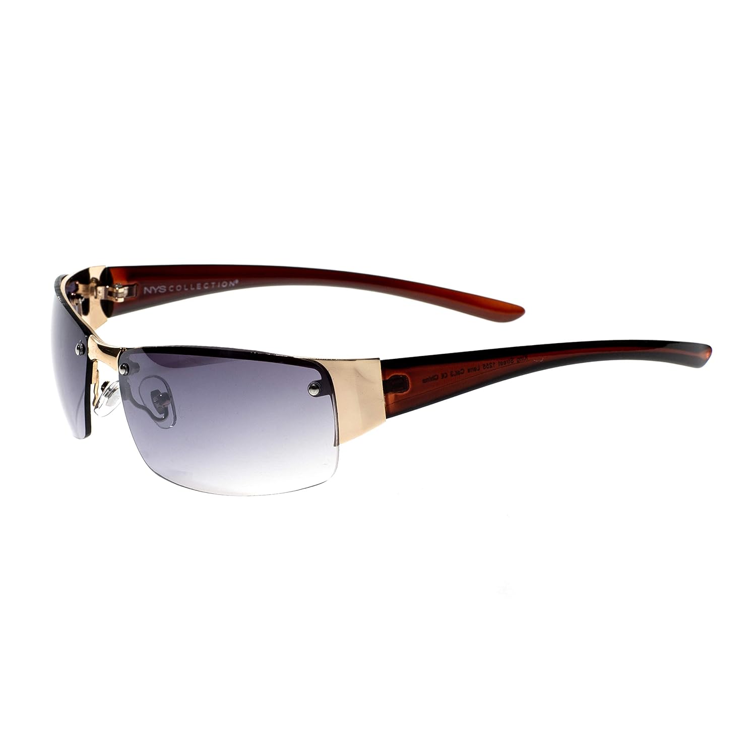 Buy NYS Collection Eyewear King Street Sunglasses (Brown, Smoke