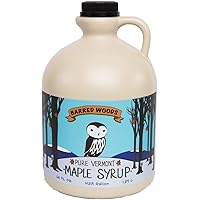 Pure Vermont Organic Maple Syrup Grade A Dark Robust (Former Grade B) - 1/2 Gallon 64 oz - Barred Woods Maple
