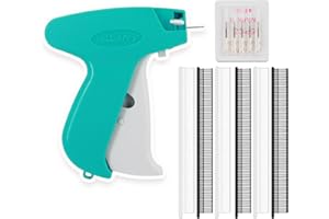 YKALL Stitch Gun for Clothes,Mini Stitch Gun for Fine Clothes, Tagging Gun for Clothing with 6 Needle, 3000 White and 3000 Black Mini Fasteners,Speedy Clothing Fixer, Quick Stitch Sewing Gun