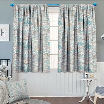 Amazon Com Nautical Thermal Room Darkening Window Curtains Pastel