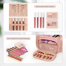 Bagmoly Large Makeup Bag, Portable Travel Makeup