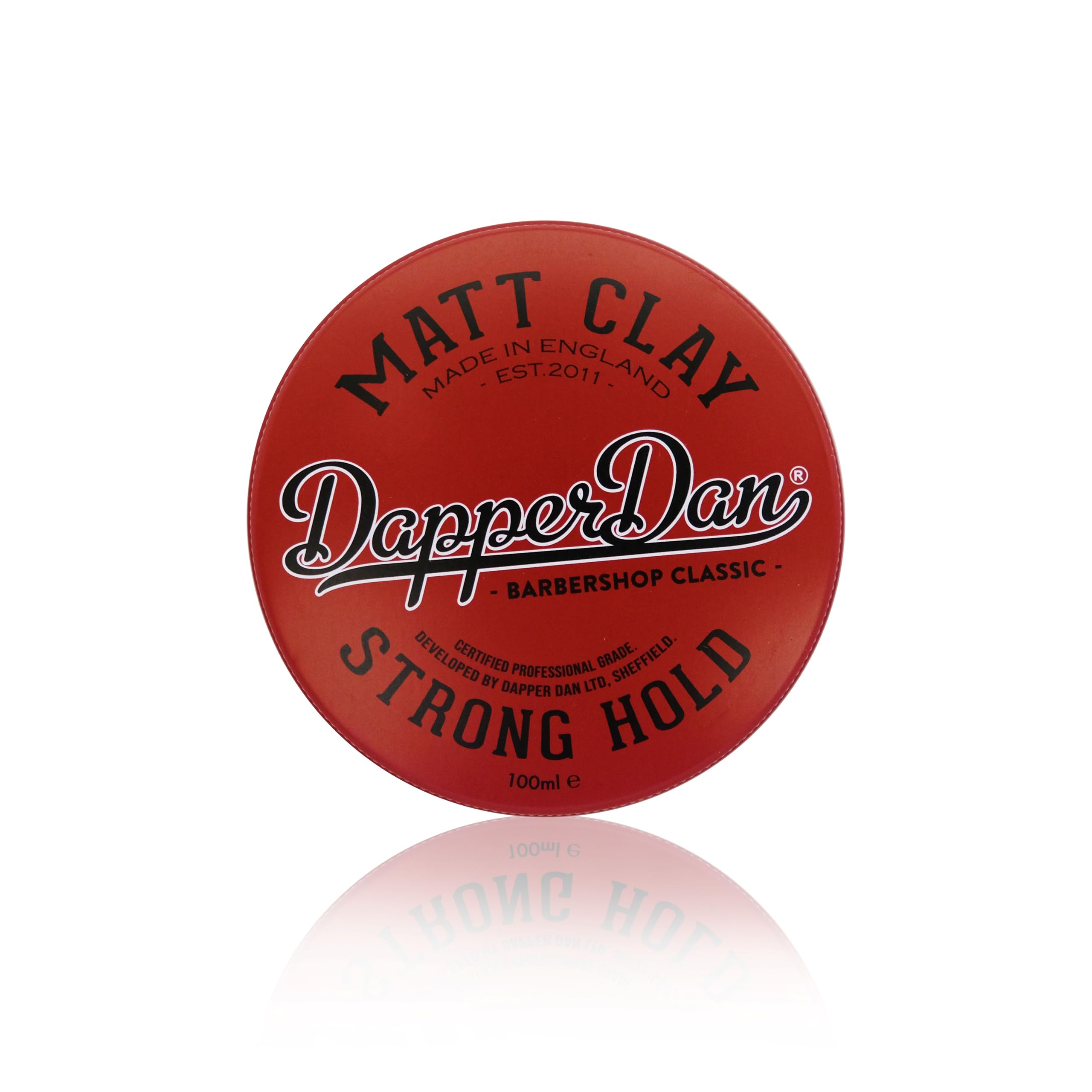 Dapper Dan Matt Clay, Strong Hold Matte Finish Soft Clay for Men, Mens Firm Hold Hair Clay Saffron and Leather Fragrance 1 x 100 ml
