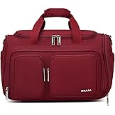 MILADA Underseat Carry On Luggage Bags for Travel Lightweight Foldable Carry On Bags for Airplanes Small Duffle Bag for Men Women TSA Approved Underseat Bag Travel Tote Bags, Burgundy