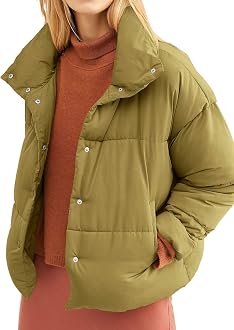 Amazon.com: Women's Puffer Jacket Long 