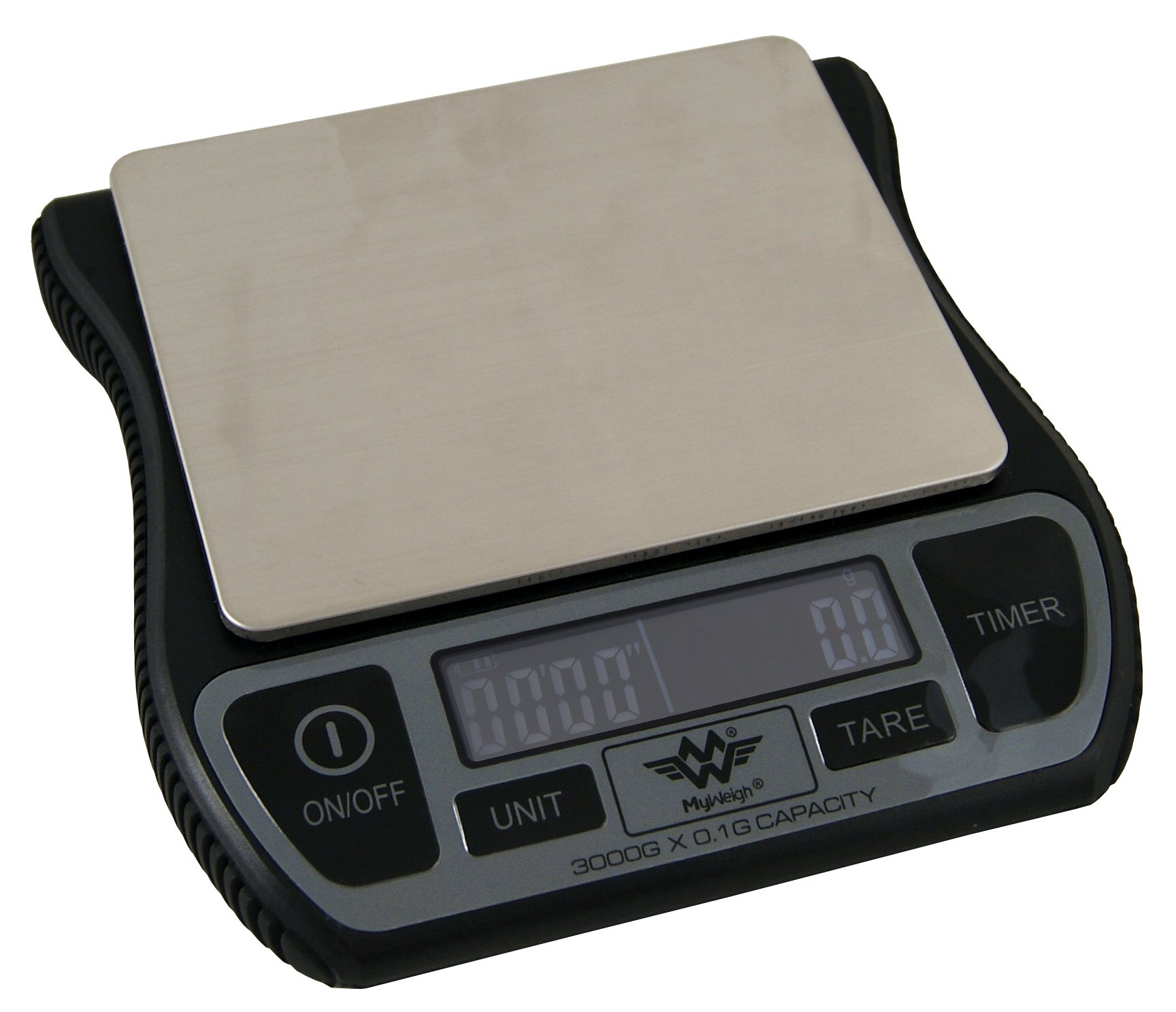 My Weigh Barista Scales Water Resistant Kitchen Coffee Scales with Timer & USB Rechargeable 3000g x 0.1g