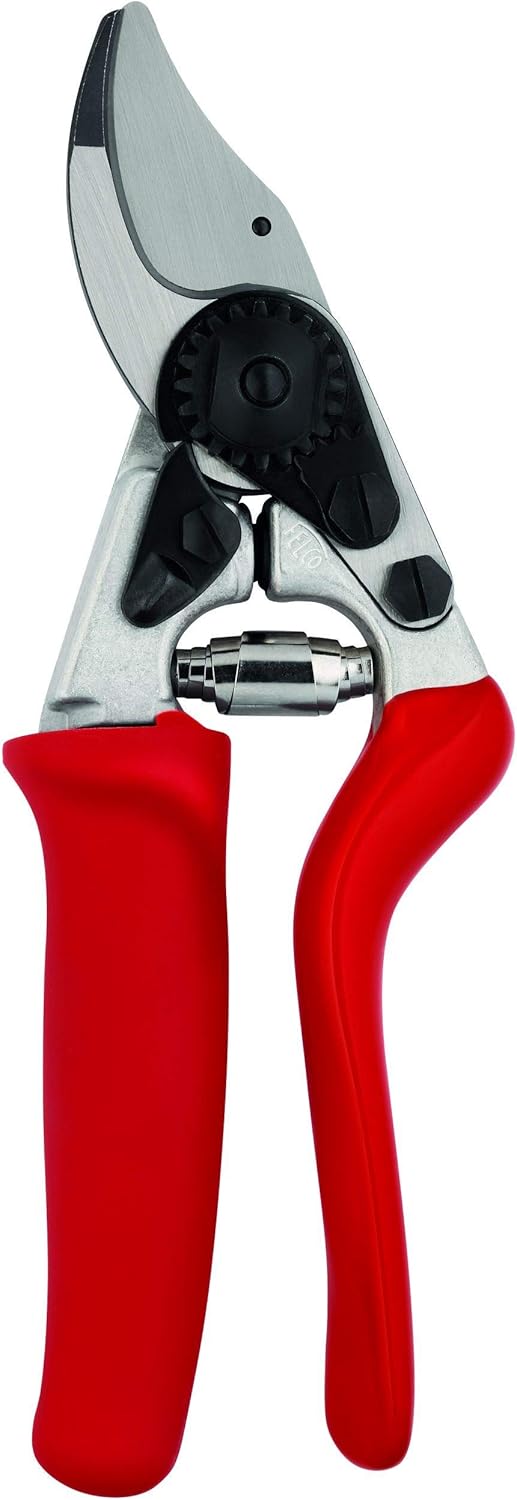 Felco Pruning Shears (F 15) - High Performance Swiss Made One-Hand Garden Pruner with Steel Blade