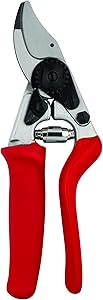 Felco Pruning Shears (F 15) - High Performance Swiss Made One-Hand Garden Pruner with Steel Blade
