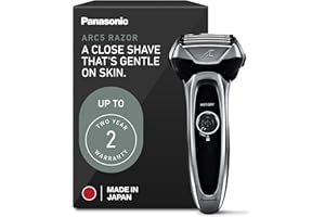 Panasonic ARC5 Electric Razor for Men with Pop-Up Trimmer, Wet/Dry 5-Blade Electric Shaver with Intelligent Shave Sensor and Multi-Flex Pivoting Head – ES-LV65-S (Silver)