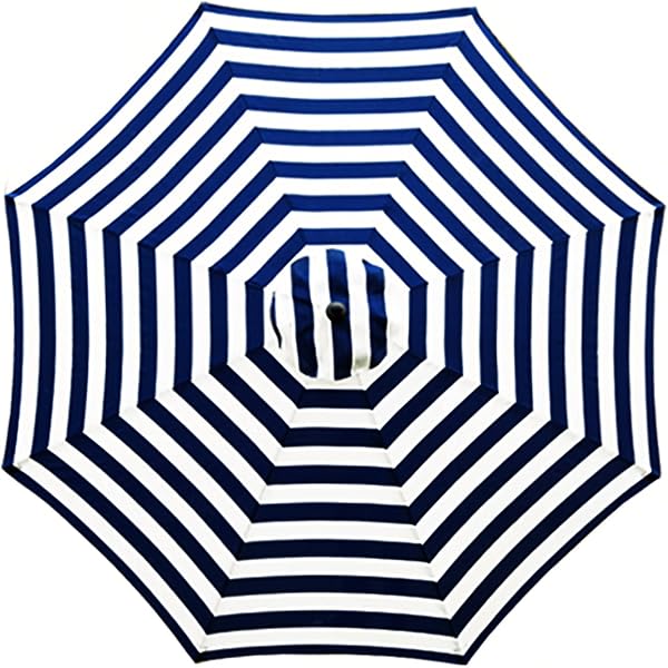 BELLRINO DECOR Ersatz-Baldachin Für 9ft Schirm – Royal Blue, 6 Speichen, Aus 220D Polyester, Nur Schirmhaut