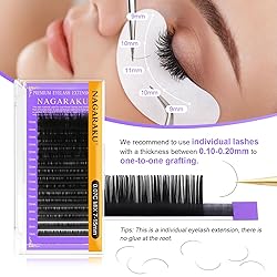 NAGARAKU 5 Trays Eyelash Extensions Individual