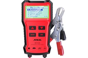 ANCEL BST100 Car Battery Tester 12V, 100-2000 CCA Load Tester Digital Automotive Alternator Battery Analyzer Charging Crankin
