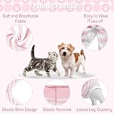 FEimaX Dog Surgery Recovery Suit Pink M - Postoperative Bodysuit for Pets view 4