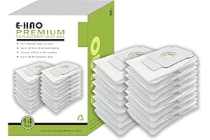 E-HAO 14 Pack Vacuum Bags Compatible for iRobot Roomba - i & s & j Serie, Replacement Dust bag for iRobot Roomba j5+/j6+/j7+/j8+/i1+/i2+/i3+/i4+/i5+/i6+/i7+/i8+/s9+ Automatic Dirt Disposal bags