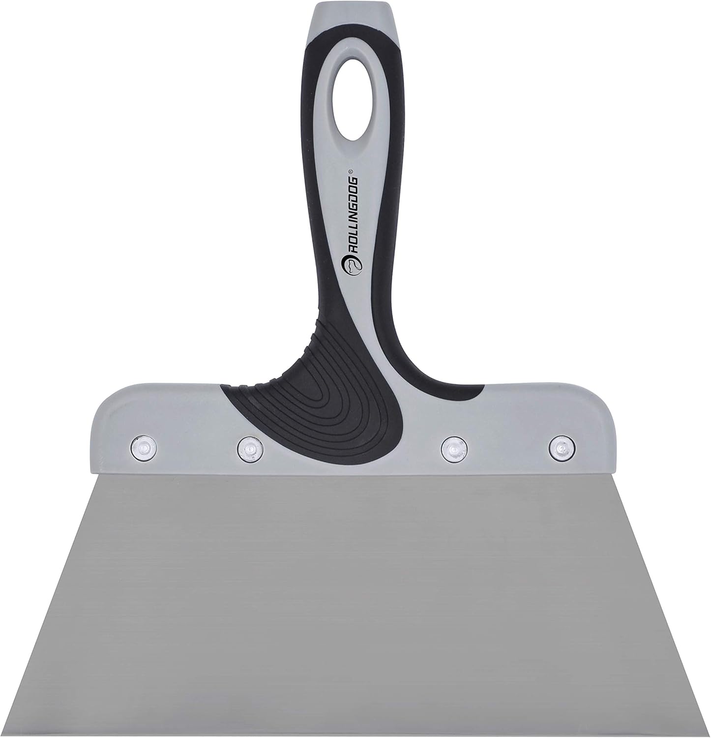 ROLLINGDOG Filling Knife Scraper-220mm Taping Knife with Stainless Steel,Plastering Tool with Ergonomic Rubber Handle,for Plaster Scraping,Repairing Drywall - Image 3