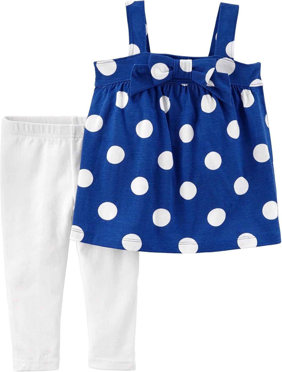 blue polka dot shirt outfit