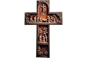 Generic Wooden Orthodox Cross for Wall, Handmade Crucifix Wall Cross Jesus Cross Wall Decor Orthodox Icons Easter Christmas G
