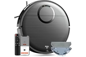 MAMNV Robot Vacuum and Mop Combo, 2 in 1 Mopping Robot Vacuum Cleaner with Schedule, Wi-Fi/App/Alexa, 2000Pa Max Suction, Self-Charging Robotic Vacuum, Slim, Ideal for Hard Floor, Pet Hair, Low-Pile Carpet