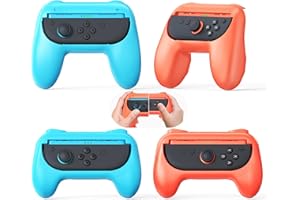 Grips for Nintendo Switch 2/Switch/OLED Controller, Handle Grip for Joycon 2 & for Joy con with Dual Size, Comfort Ergonomic 
