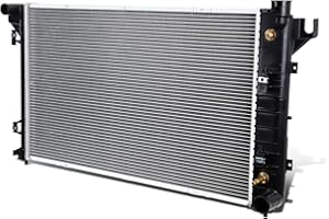 AUTO DYNASTY DPI 1552 Factory Style 1-Row Cooling Radiator Compatible with Dodge Ram 1500-3500 4000 Charger 3.9L 5.2L 5.9L AT 94-02, Aluminum Core