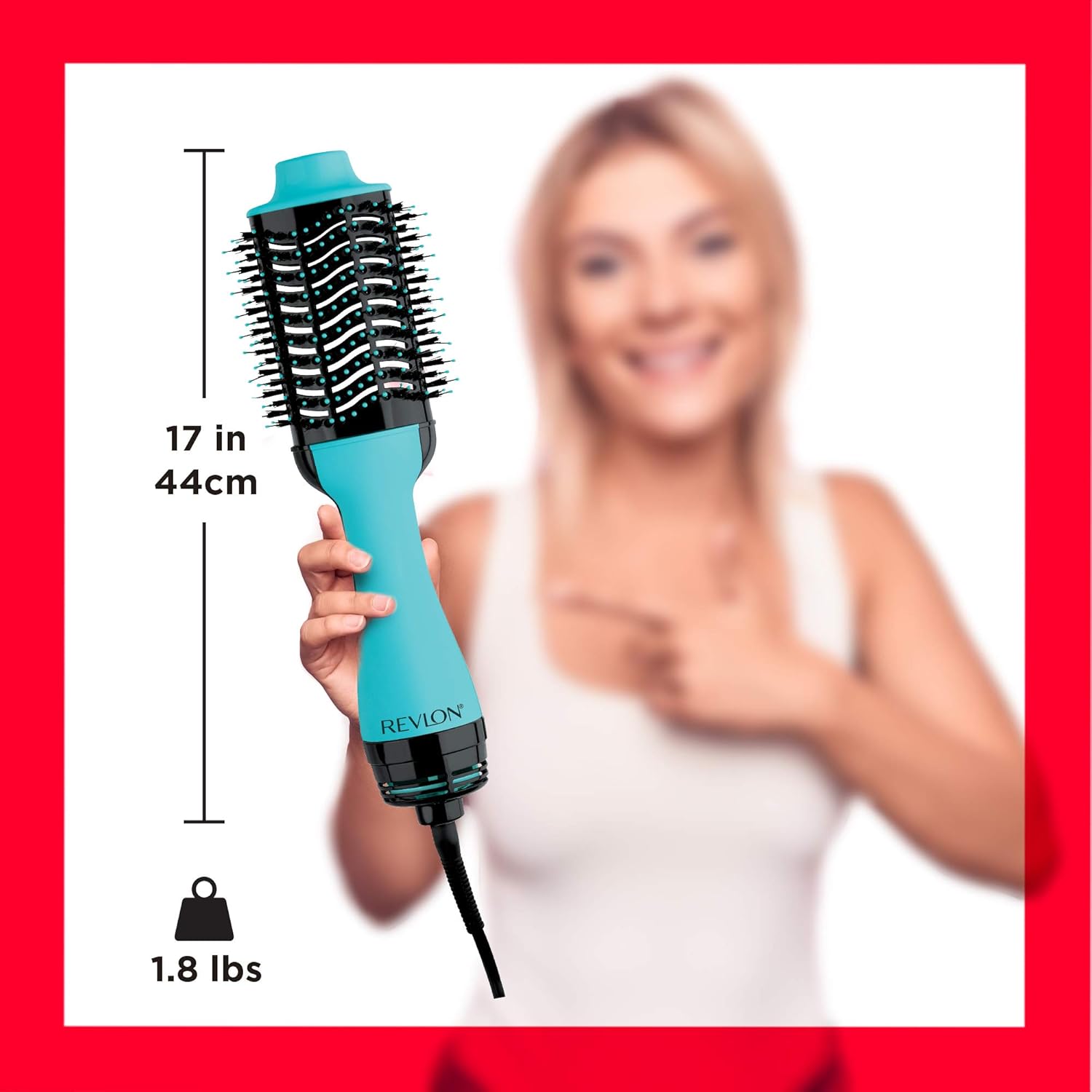 Revlon One-Step Hair Dryer And Volumizer Hot Air Brush, Mint: Beauty