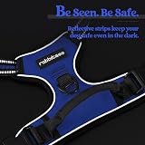 rabbitgoo Large Dog Harness No Pull Reflective Adjustable Blue XL view 8