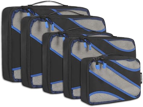 packing cubes with ykk zippers
