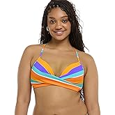 Body Glove Women's Kerry Twist Front Bikini Top Swimsuit with Adjustable 2-Way Back Detail