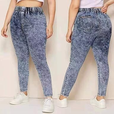 Goldatila Jeans De Mujer Tallas Grandes Bolsillos Elasticos De
