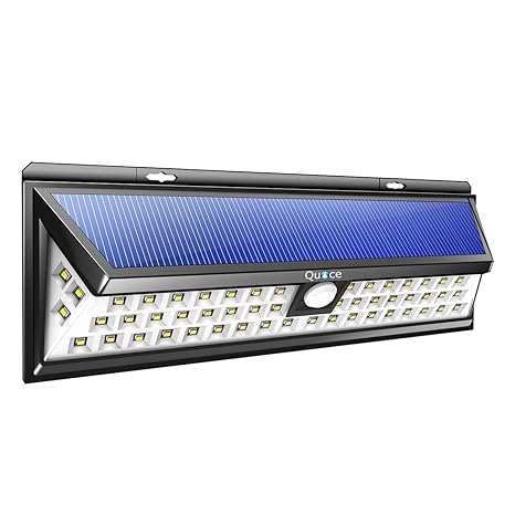 Quace Solar Power Outdoor Motion Sensor Light (Black, Plastic)