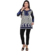 Maple Clothing Women's Short Kurti Printed Kurta Outfit Indian Tunic Top India Clothing