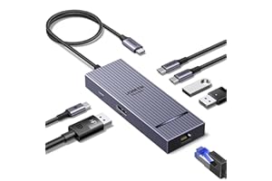 UGREEN Revodok Pro 7 in 1 USB C Hub with DisplayPort 4K 60Hz, RJ45 Ethernet 1000Mbps, 100W Power Delivery, 10Gbps USB-A and U