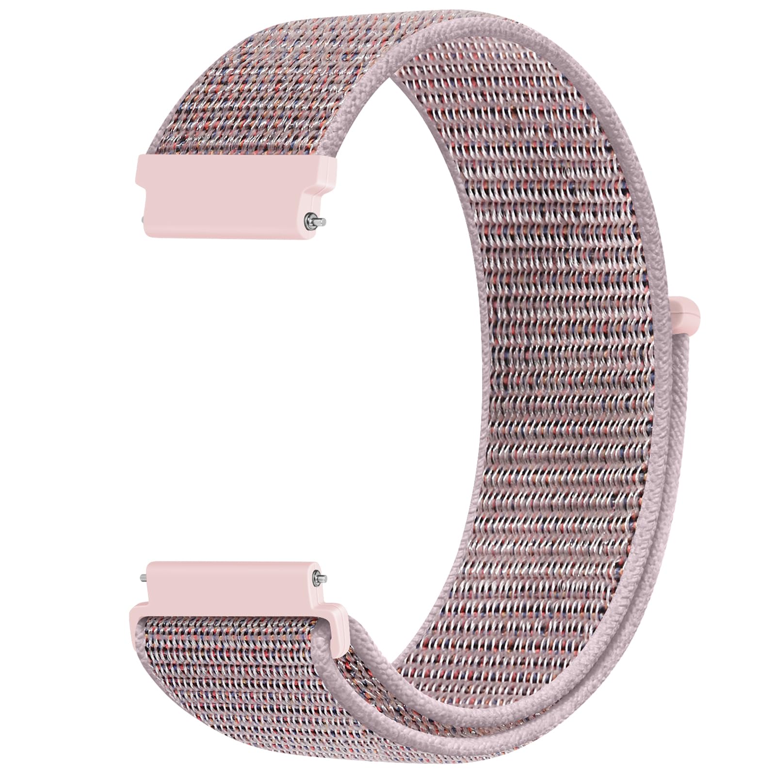 KIBDSNG Nylon 20mm Watch Strap Compatible with Garmin Vivoactive 6/5/3/3 Music/Forerunner 55/165/245/645/Venu/Venu 2 Plus,Sport Replacement Band for Samsung Galaxy Watch 7/6/5/4/FE 40mm 44mm