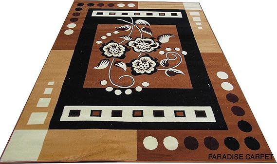 Paradise Carpet Creation Traditional Antique Carpet (Gold, Acrylic, 5 X 7 Feet)