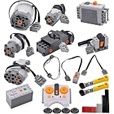 AIMATRIX 32PCS Power Function Motors Set Compatible with Maior Brand | Battery Box, Remote-Control Adjustable Speed Motor Parts, All-In-One DIY Set, Safe Materials, Building Blocks Power Pieces