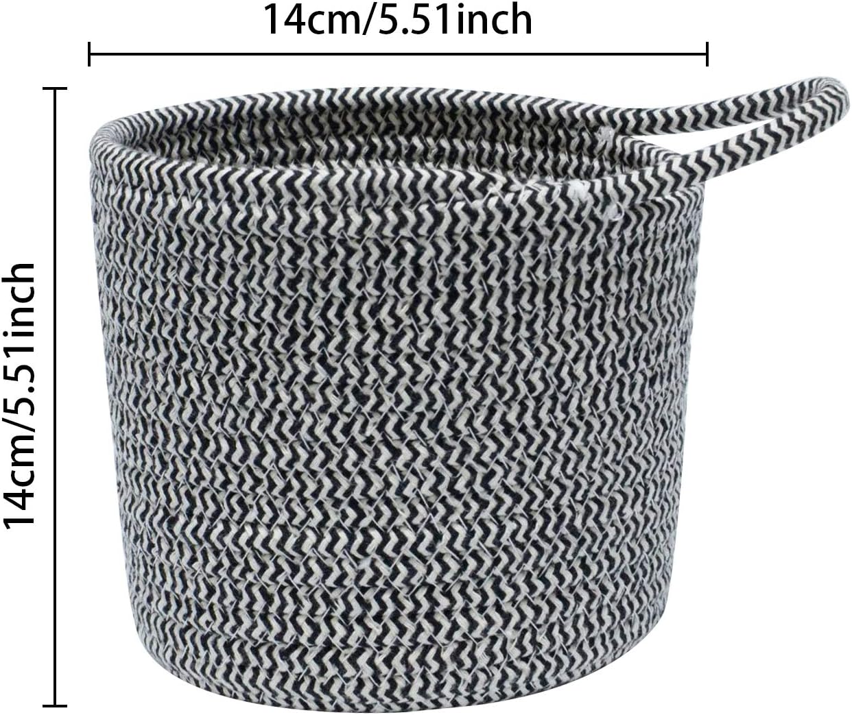 Cesta colgante de cuerda de algodón,2 cestas de almacenamiento de