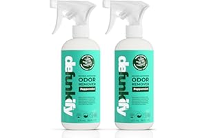 DEFUNKIFY Odor Remover Spray, 32oz. 'Peppermint' Essential Oil Shoe Deodorizer, Odor Eliminator for Strong Odors on Activewear. ProvenSafe™ Fabric Freshener Spray, Deodorizer for Kids & Sensitive Gear
