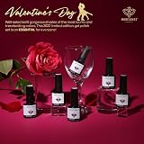 Modelones Gel Nail Polish Set 6 Colors Red Glitter Soak Off UV Gel Nail Polish view 6
