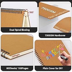 EUSOAR Hardcover Lined Notebook, A5 24 Packs 5.5" x