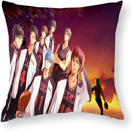 Amazon 黒子のバスケ綿 ソフトホーム枕カバー装飾枕カバー人気のカチカチ 抗菌枕カバーソファ寝室用 18 18インチ45 45cm 枕カバー ピローケース オンライン通販