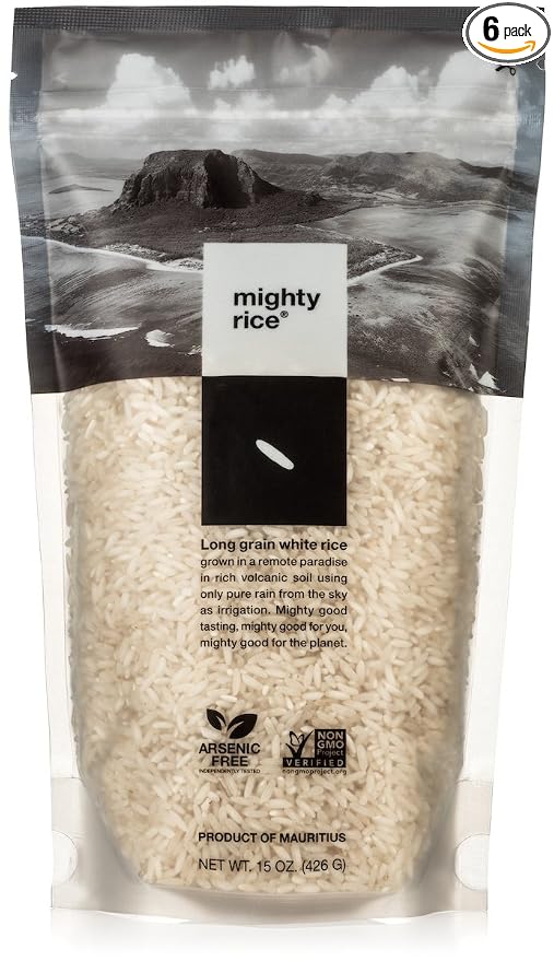 Mighty Rice, Arsenic-Free Low GI White Rice, 15-Ounce (Pack of 6)