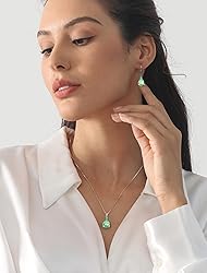 YL Teardrop Necklace 925 Sterling Silver Solitaire