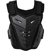 Lightweight Motorcycle Armor Protective Gear Chest and Back Protector | Light Upgrade Riding Jacket, Dirtbike Off-Road Racing Body Guard Vest, Cycling Motocross for Street Bike, Adult and Youth Use