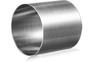 BESPORTBLE 2 Inch Stainless Steel Round Biscuit Cutter Set for Dough, Muffins, and Fondant Baking