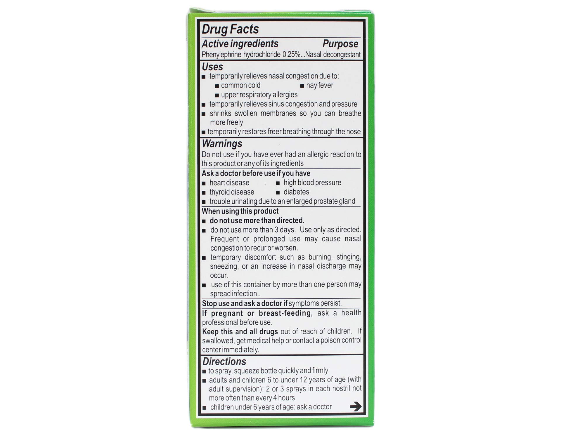 Neo-Synephrine Nasal Spray,MILD Formula, 0.5-Ounce (Pack of 3)