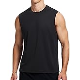 ALLTHRO Mens Workout Tank Tops Quick Dry Sleeveless Running Shirts Gym Muscle Bodybuilding Shirts for Men